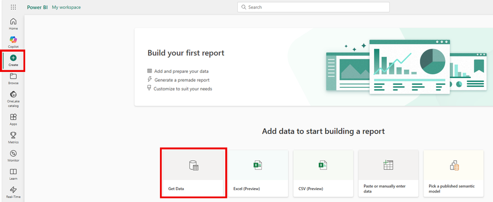 Modélisation web en GA – capture Power BI Septembre 2025