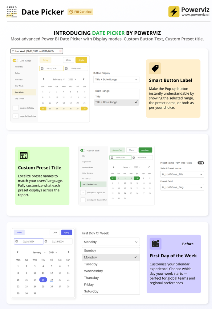 Visuel Date Picker (Powerviz)