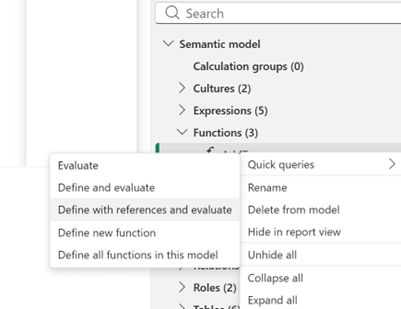 Fonctions DAX (UDF) – capture Power BI Mars 2026
