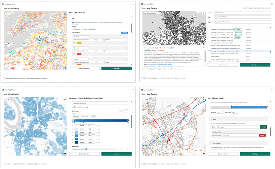 Visuel Icon Map Slicer