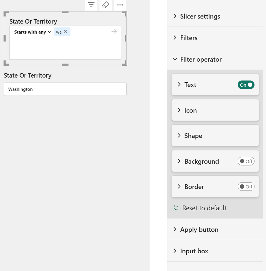 Segment de saisie – capture Power BI Février 2026